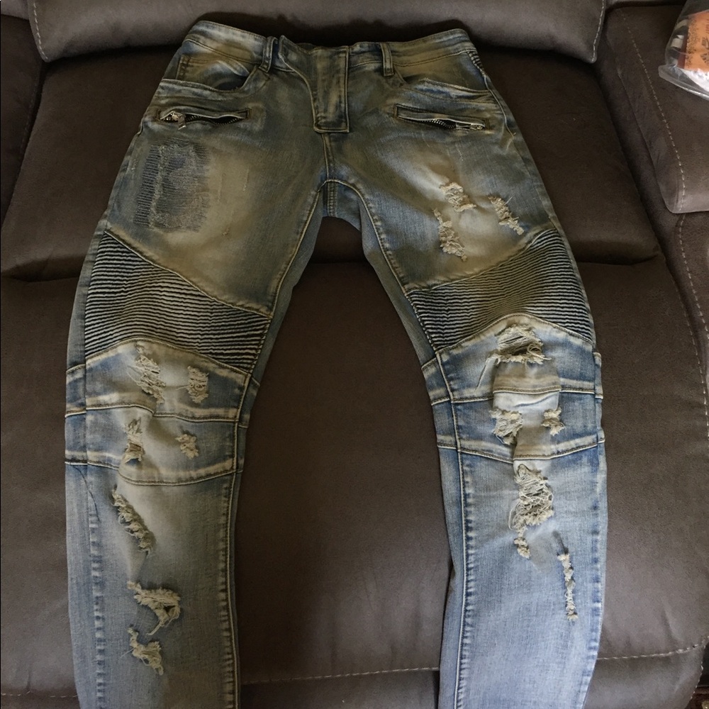 Balmain Jeans w/ the B on them